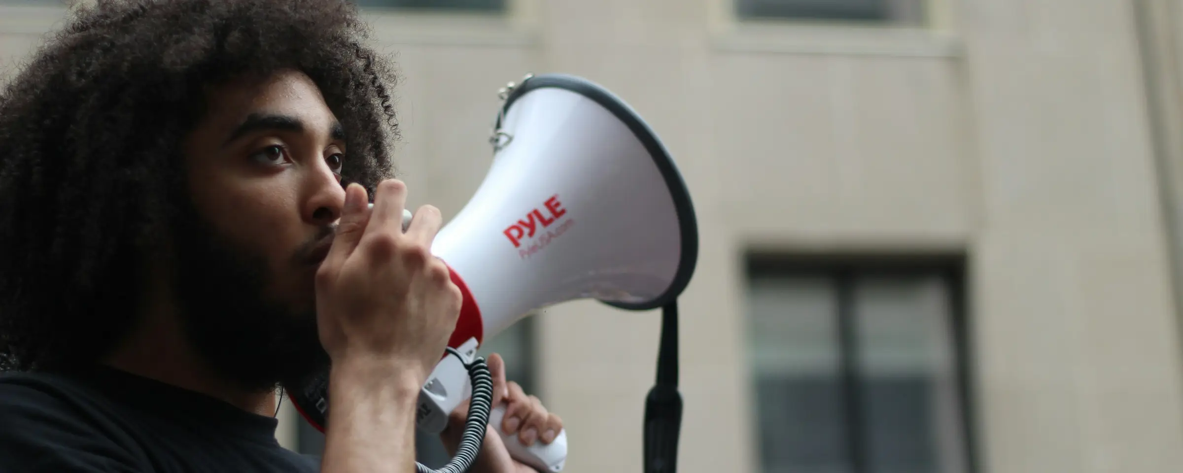 Woman addressing a meeting
